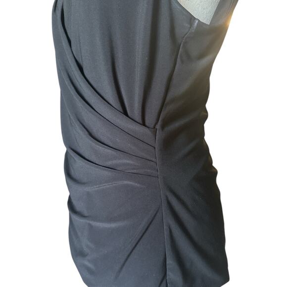 White House Black Market Faux Wrap V-Neck Sleeveless Top Blouse Size M - Picture 3 of 6